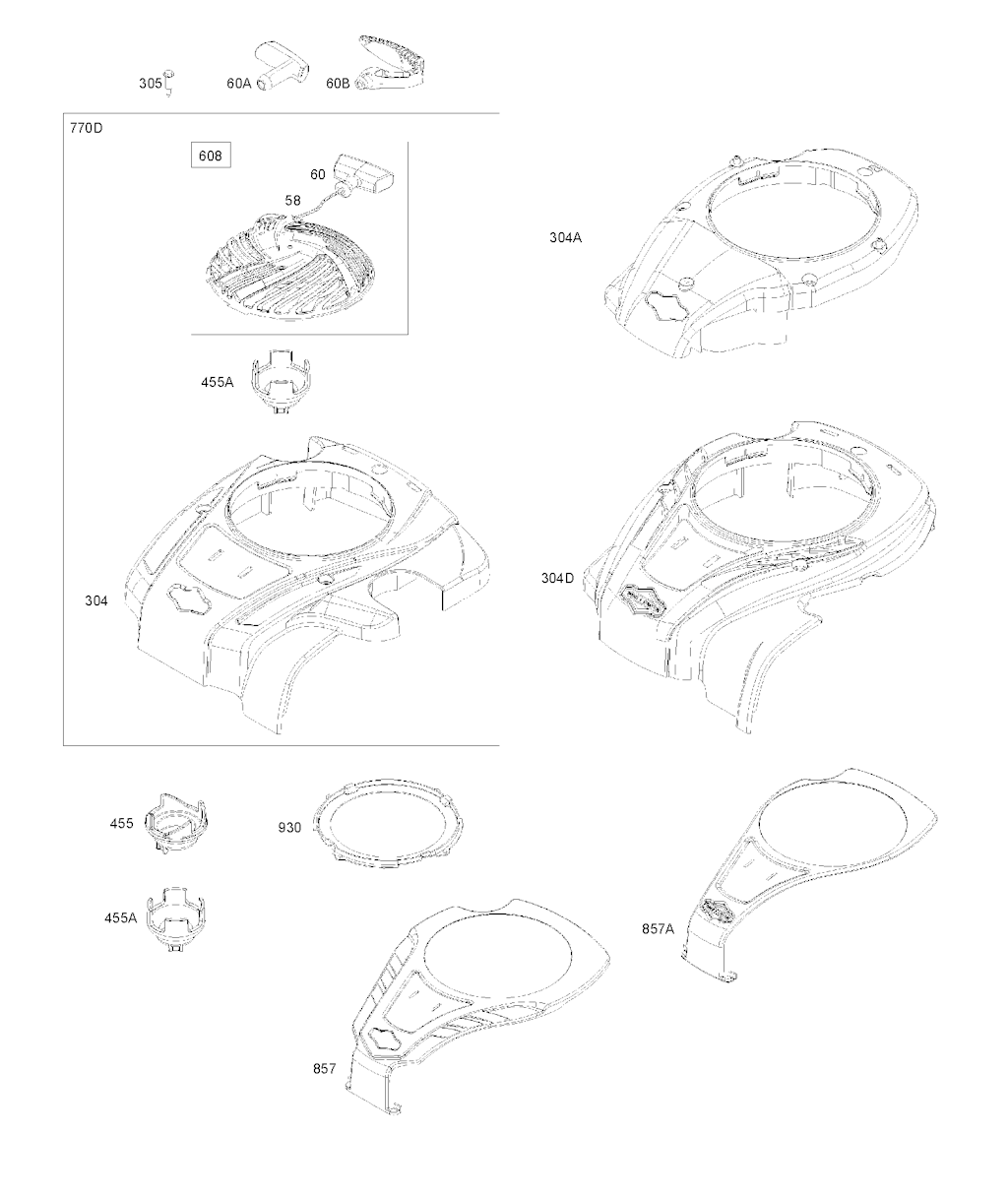 Explosionszeichnung Ersatzteile
