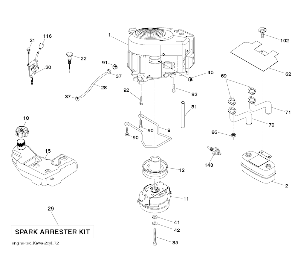 Explosionszeichnung Ersatzteile