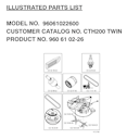 Husqvarna Gartentraktoren 96061022600 CTH200 Twin