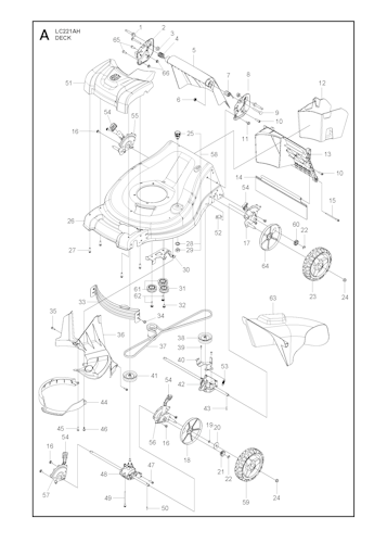 Husqvarna Rasenmäher gelegentliche Nutzung 96145003100 LC221AH