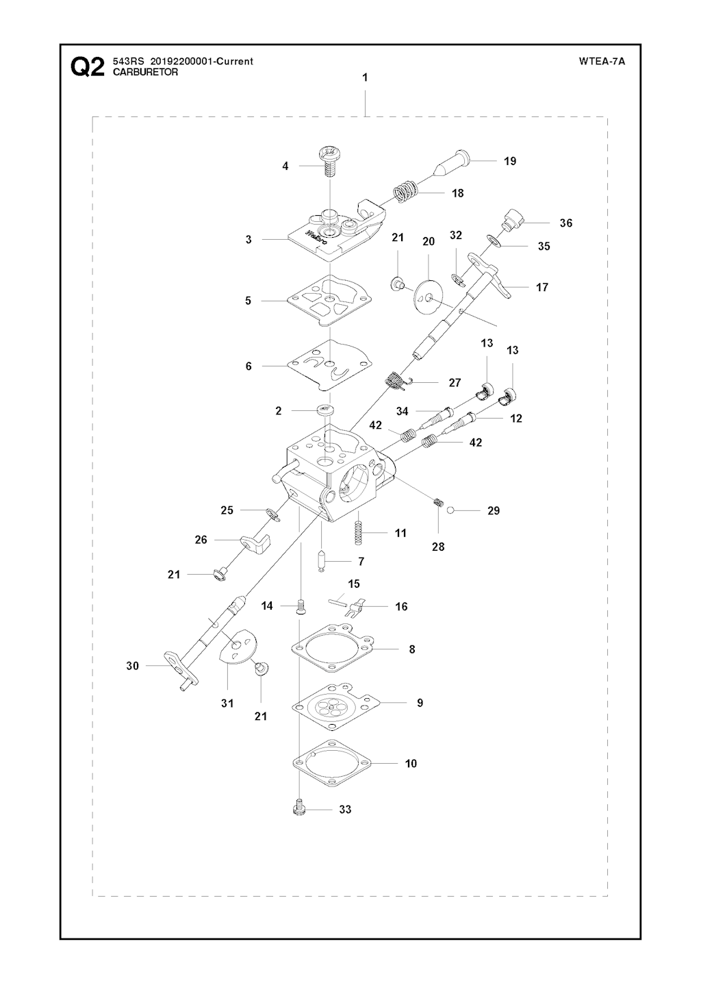 Explosionszeichnung Ersatzteile