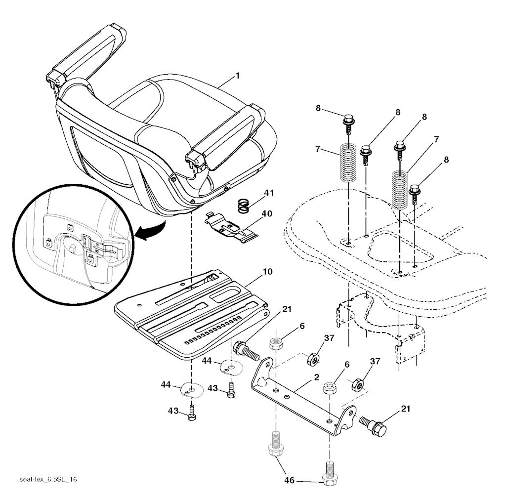 Explosionszeichnung Ersatzteile