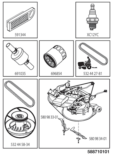 Husqvarna Gartentraktoren TC 238, 96051015900, 2016-08