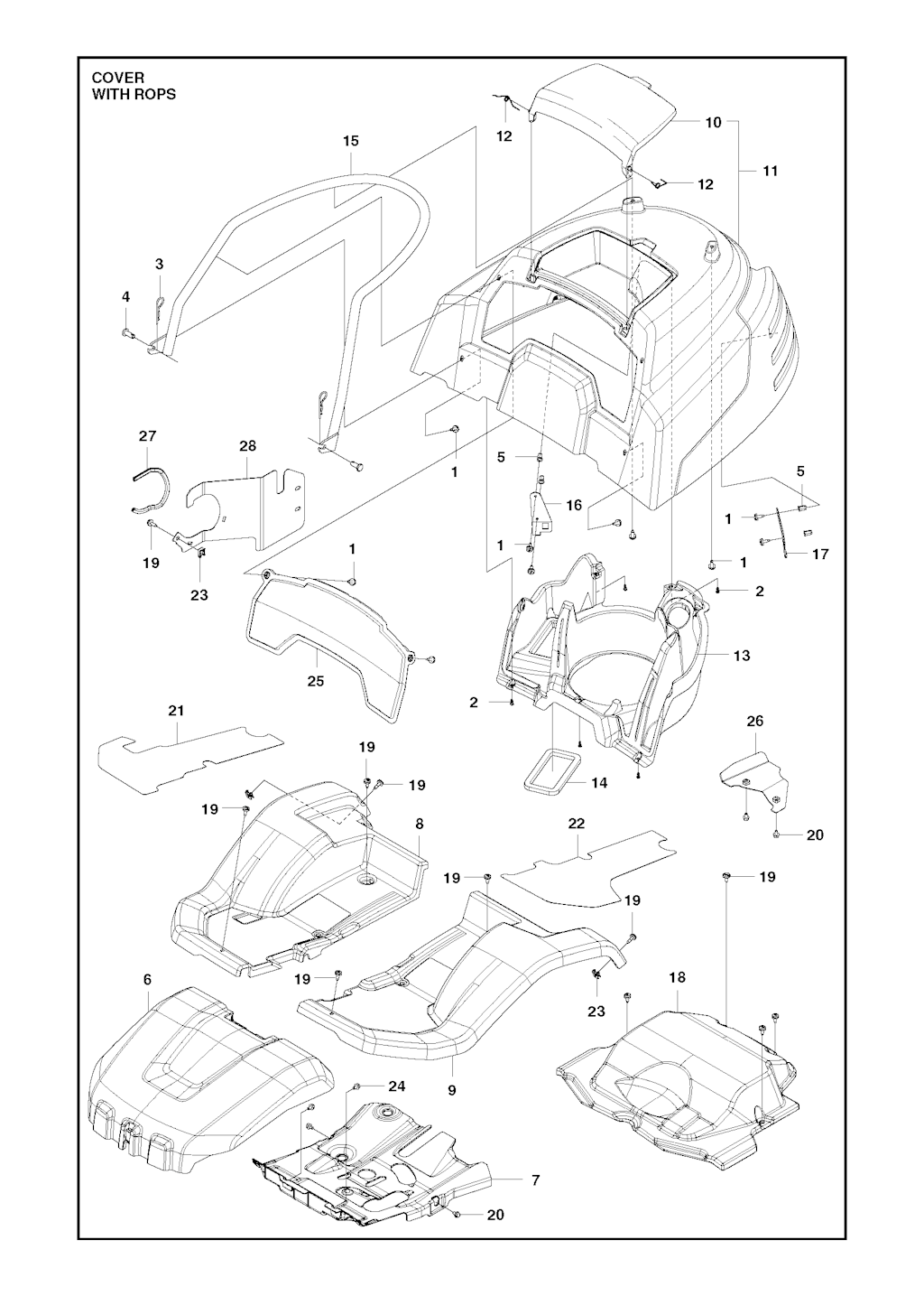 Explosionszeichnung Ersatzteile