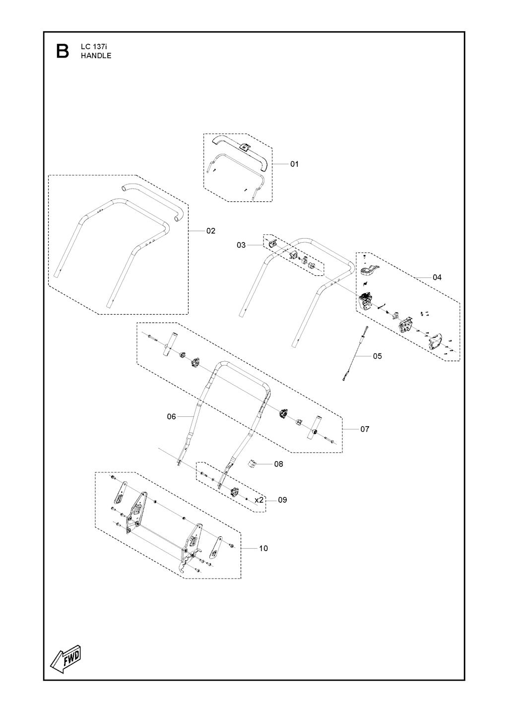 Explosionszeichnung Ersatzteile