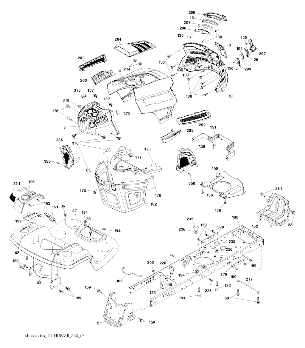 Explosionszeichnung Ersatzteile