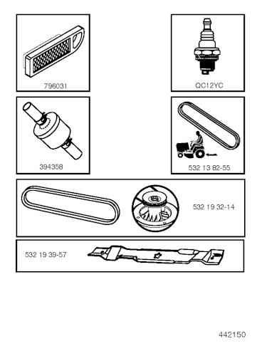 Husqvarna Gartentraktoren 96011029403 LT131