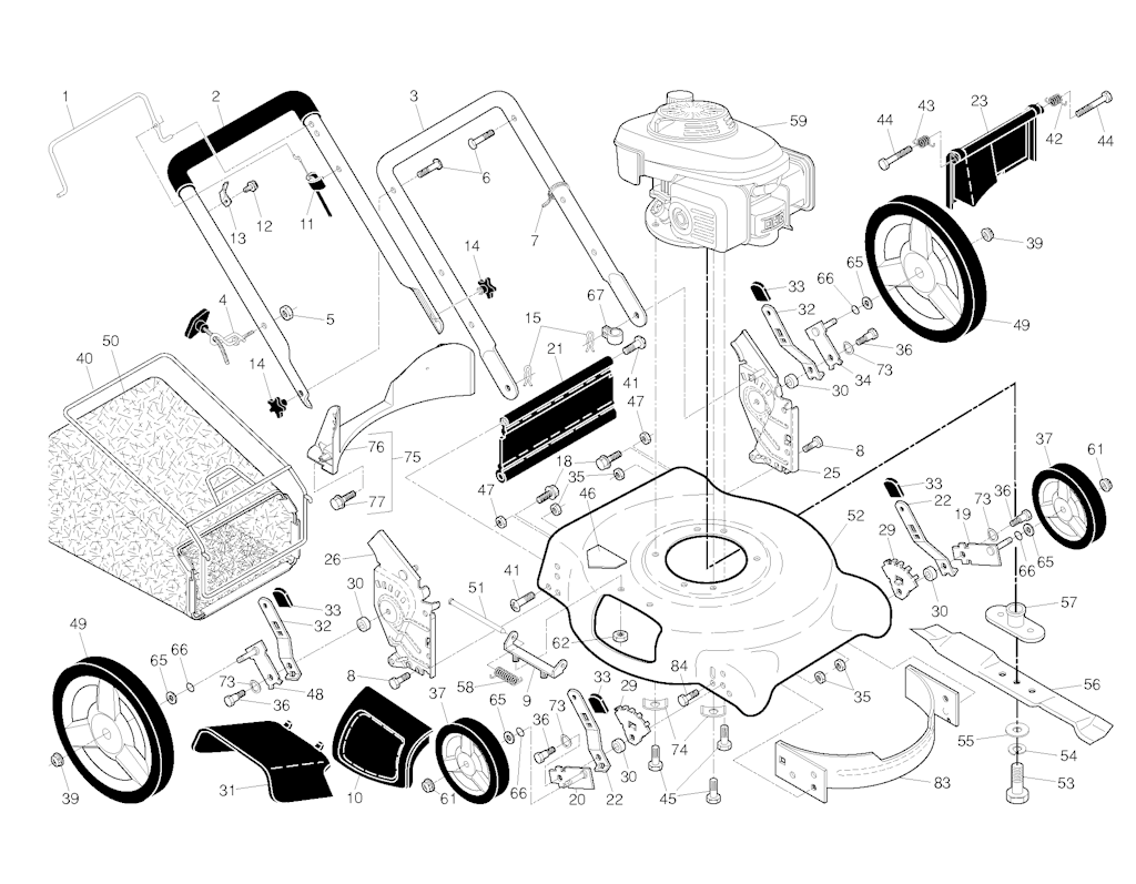 Explosionszeichnung Ersatzteile
