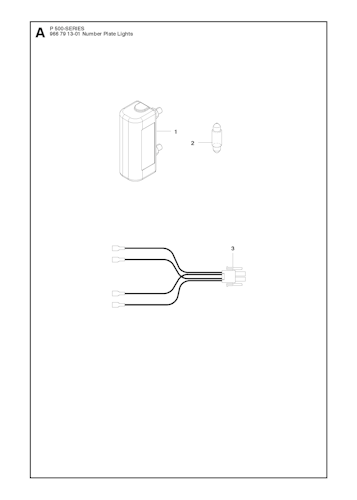Husqvarna Zubehör für Aufsitzmäher 966791301 License plate kit