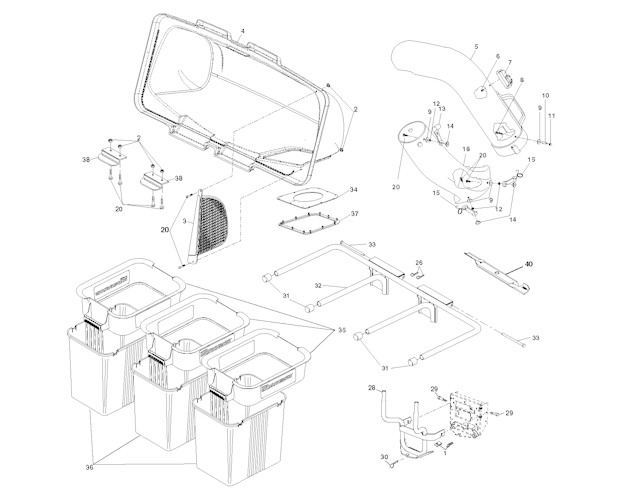 Husqvarna Zubehör für Aufsitzmäher H338HL,96071002300,2009-08