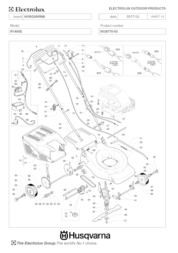Husqvarna Rasenmäher gelegentliche Nutzung ROYAL146 SE, 953877003, 2002-10