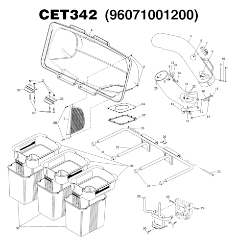 Husqvarna Zubehör für Aufsitzmäher 96071001200 Collector