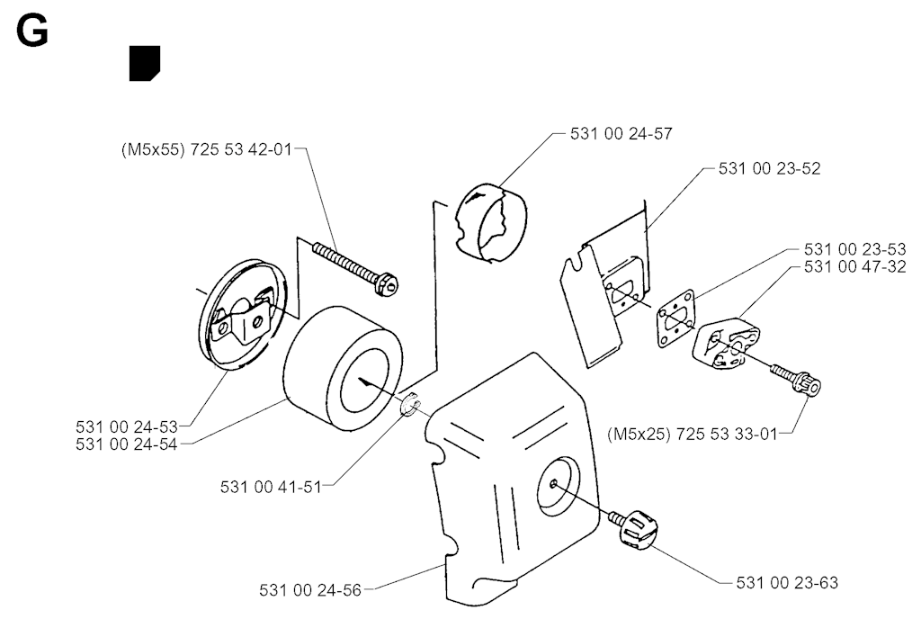 Explosionszeichnung Ersatzteile