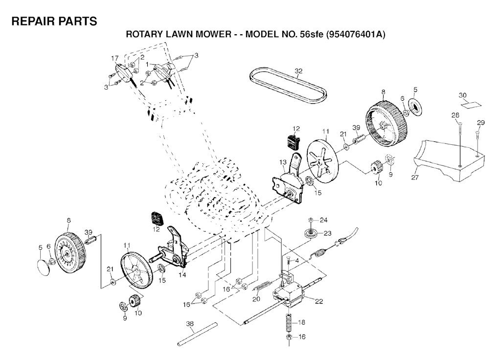 Explosionszeichnung Ersatzteile