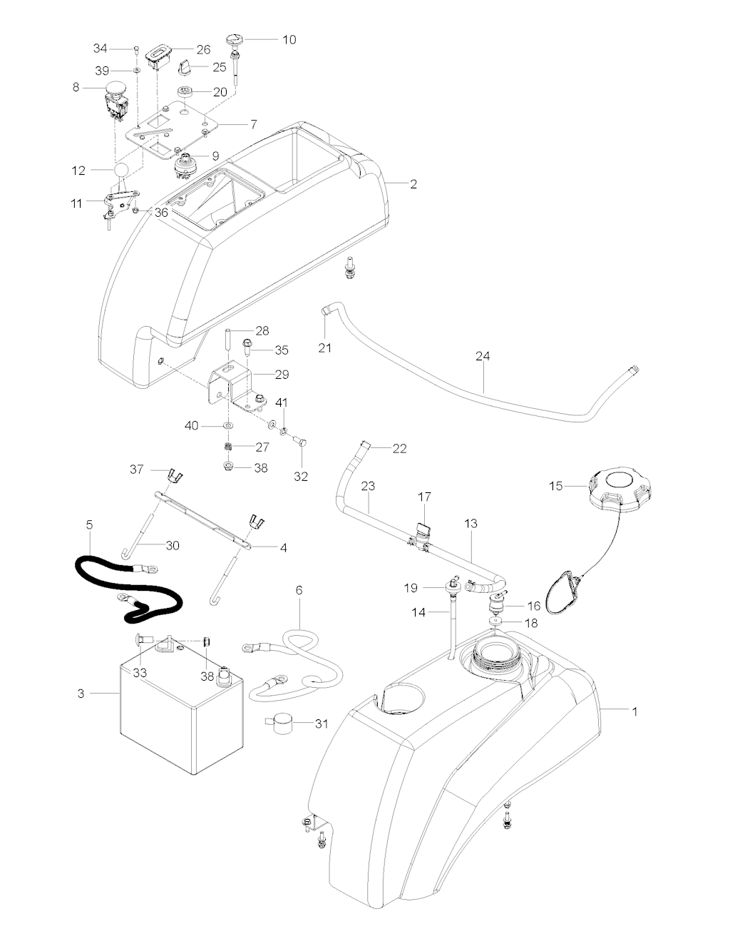 Explosionszeichnung Ersatzteile