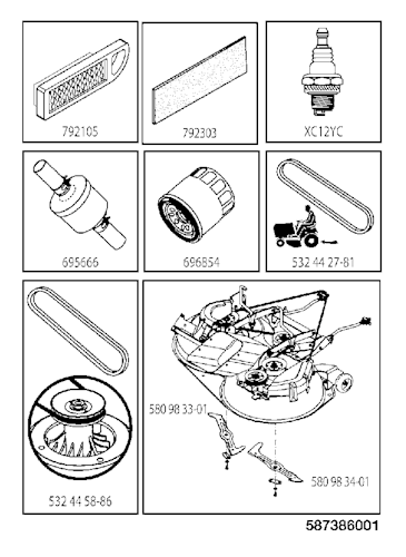 Husqvarna Gartentraktoren 960510128 TC 338