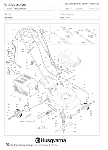 Husqvarna Rasenmäher gelegentliche Nutzung ROYAL146 SE, 953877003, 2003-01