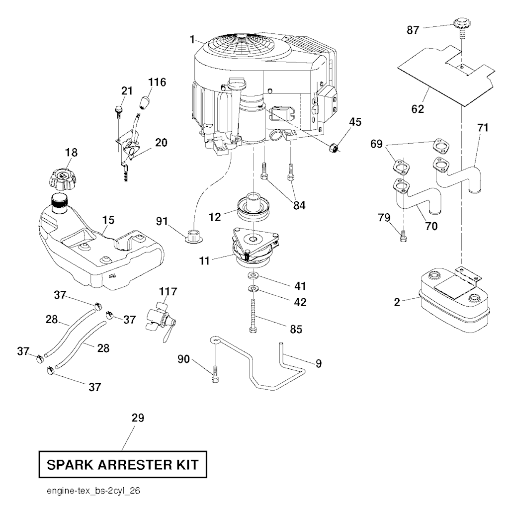 Explosionszeichnung Ersatzteile