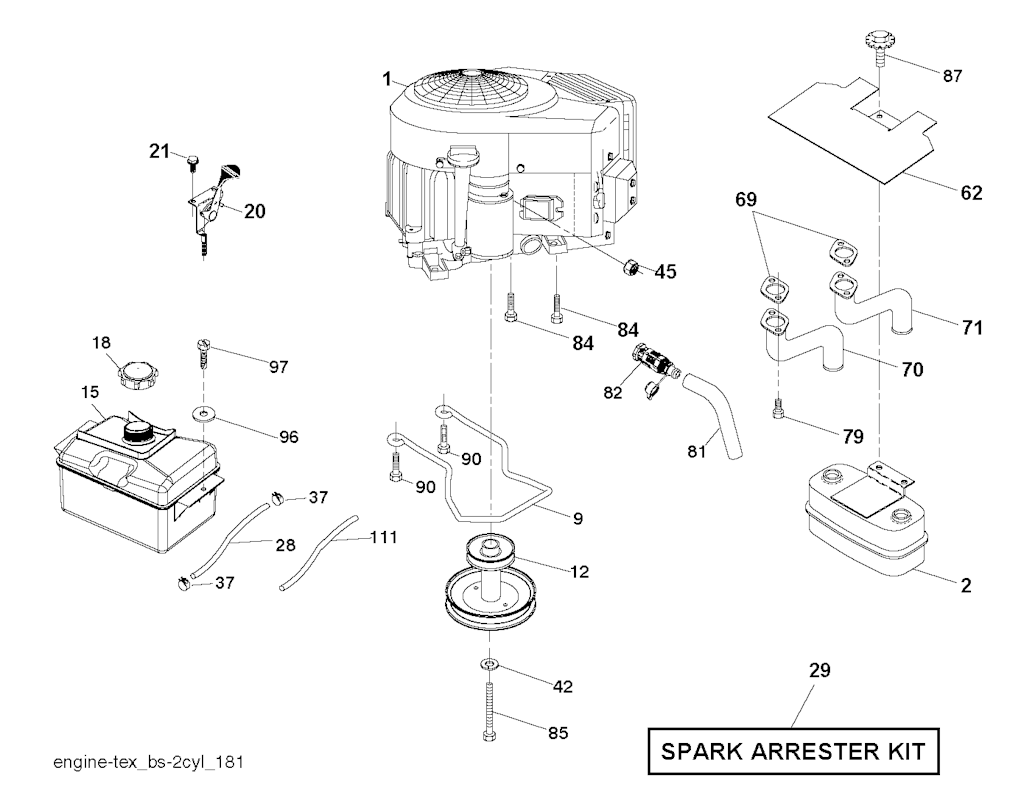 Explosionszeichnung Ersatzteile