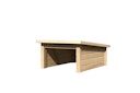 Karibu Rasenmähroboterhaus 2 Pultdach - B 73 x T 96 x 48 cm - 19 mm