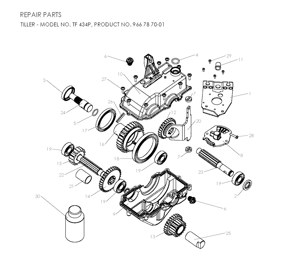 Explosionszeichnung Ersatzteile