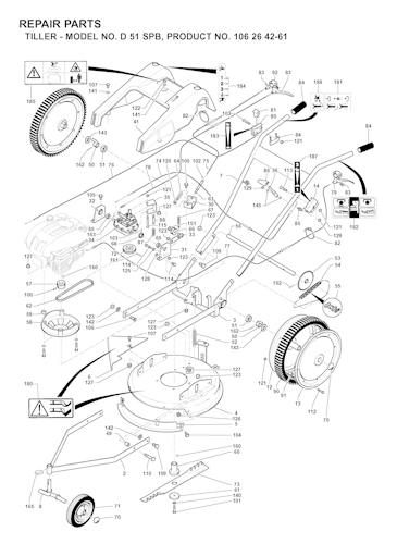 Husqvarna Motorhacken D51 SPB, 106264261, 2001-04