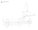 Husqvarna Zubehör für Aufsitzmäher 953512401 Schotterharke 110cm