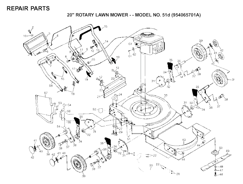 Explosionszeichnung Ersatzteile