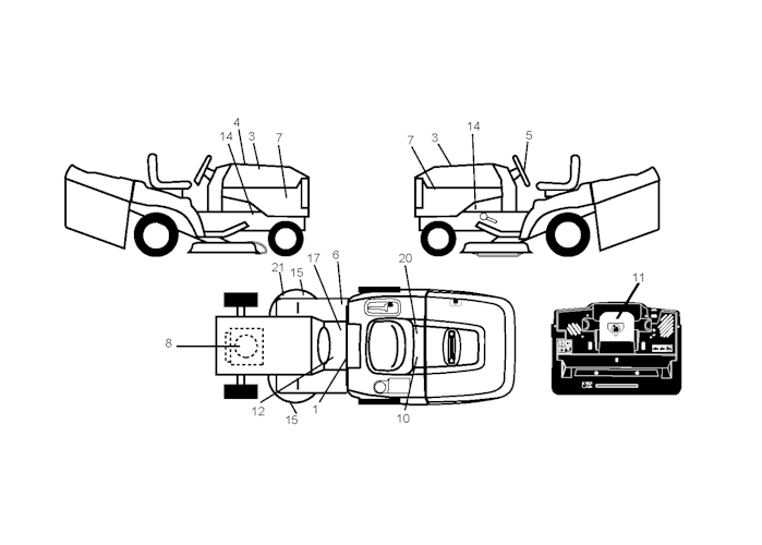 Husqvarna Gartentraktoren 96061018400 CTH171