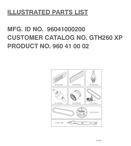 Husqvarna Gartentraktoren 96041000200 GTH260 XP®