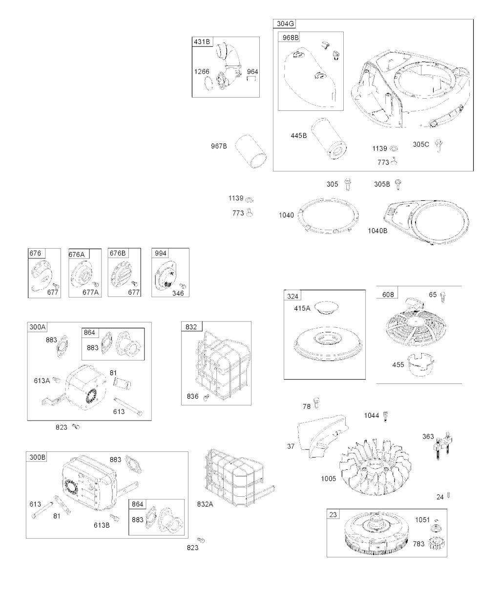 Explosionszeichnung Ersatzteile