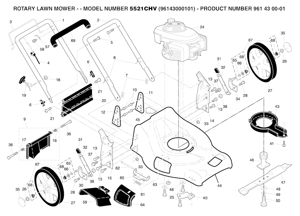 Explosionszeichnung Ersatzteile