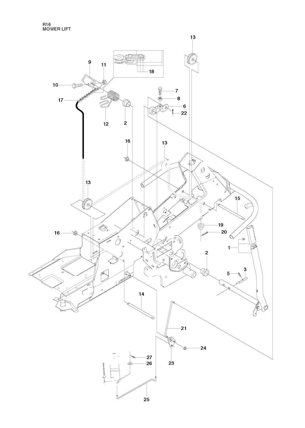 Explosionszeichnung Ersatzteile