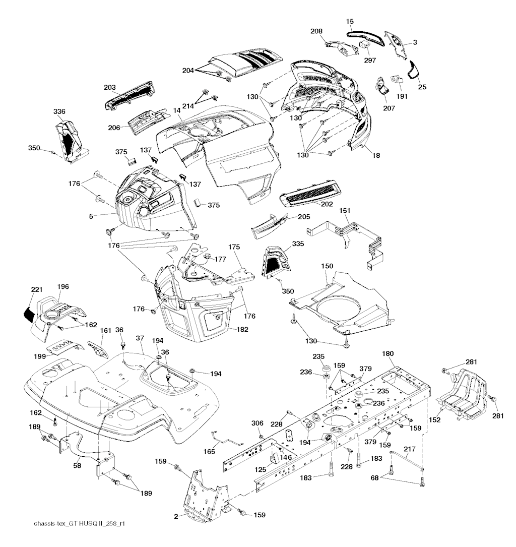 Explosionszeichnung Ersatzteile