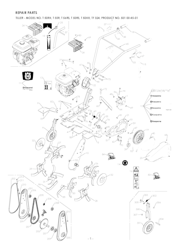 Husqvarna Motorhacken 967258801 TF 324