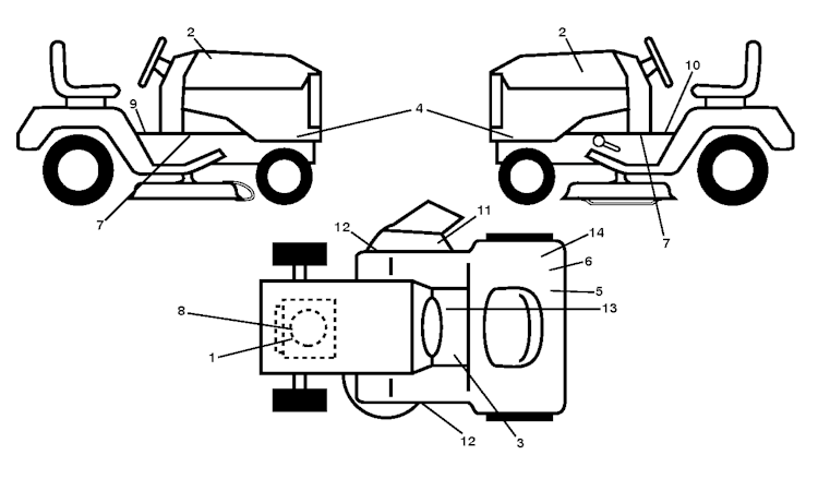 Husqvarna Gartentraktoren 96041013501 LTH126