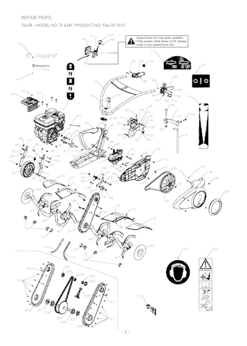 Husqvarna Motorhacken 966787001 TF 434P