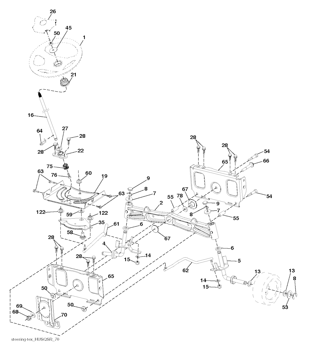 Explosionszeichnung Ersatzteile
