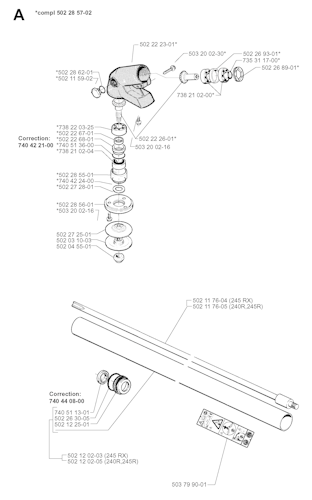 Husqvarna Motorsensen/Freischneider 19984000001 245R