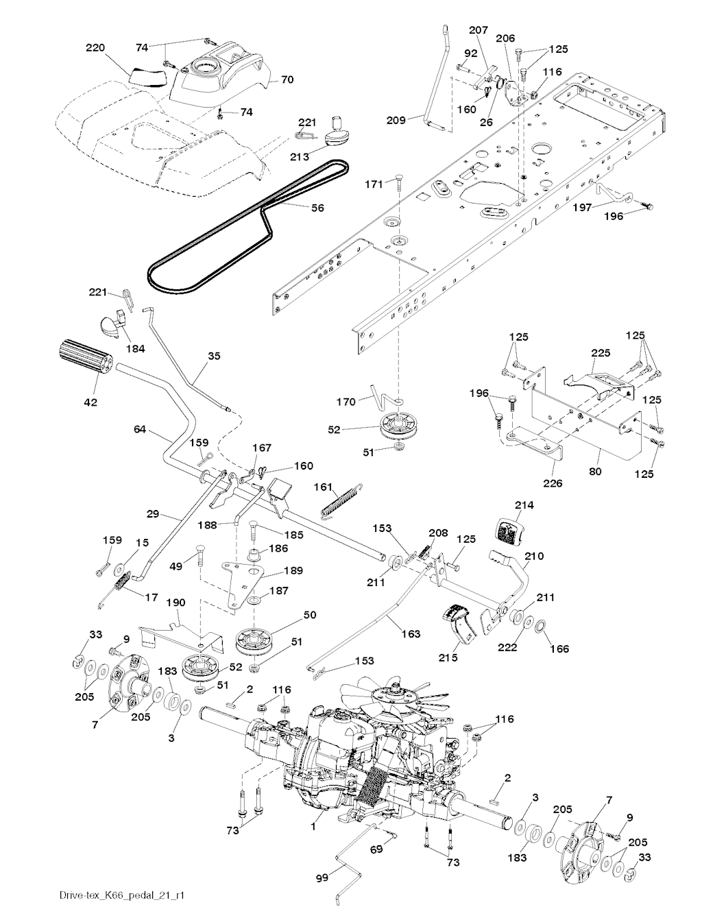 Explosionszeichnung Ersatzteile