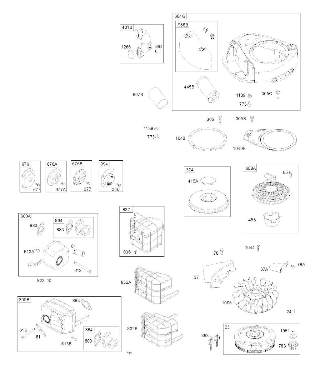 Explosionszeichnung Ersatzteile