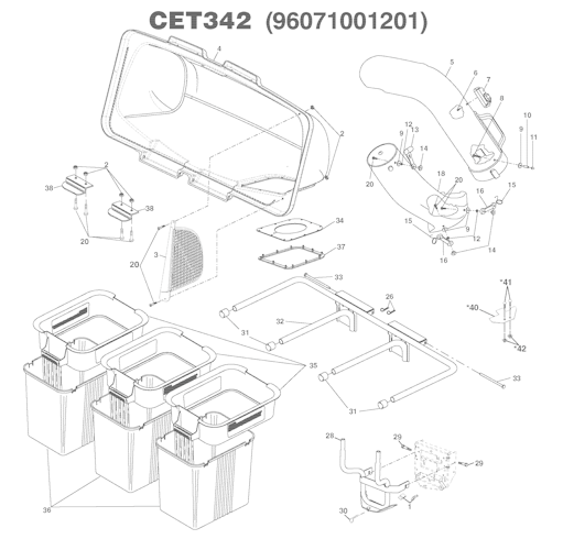 Husqvarna Zubehör für Aufsitzmäher 96071001201 Collector