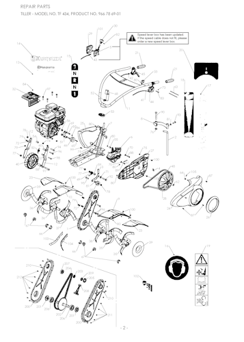 Husqvarna Motorhacken 9670306 TF 434