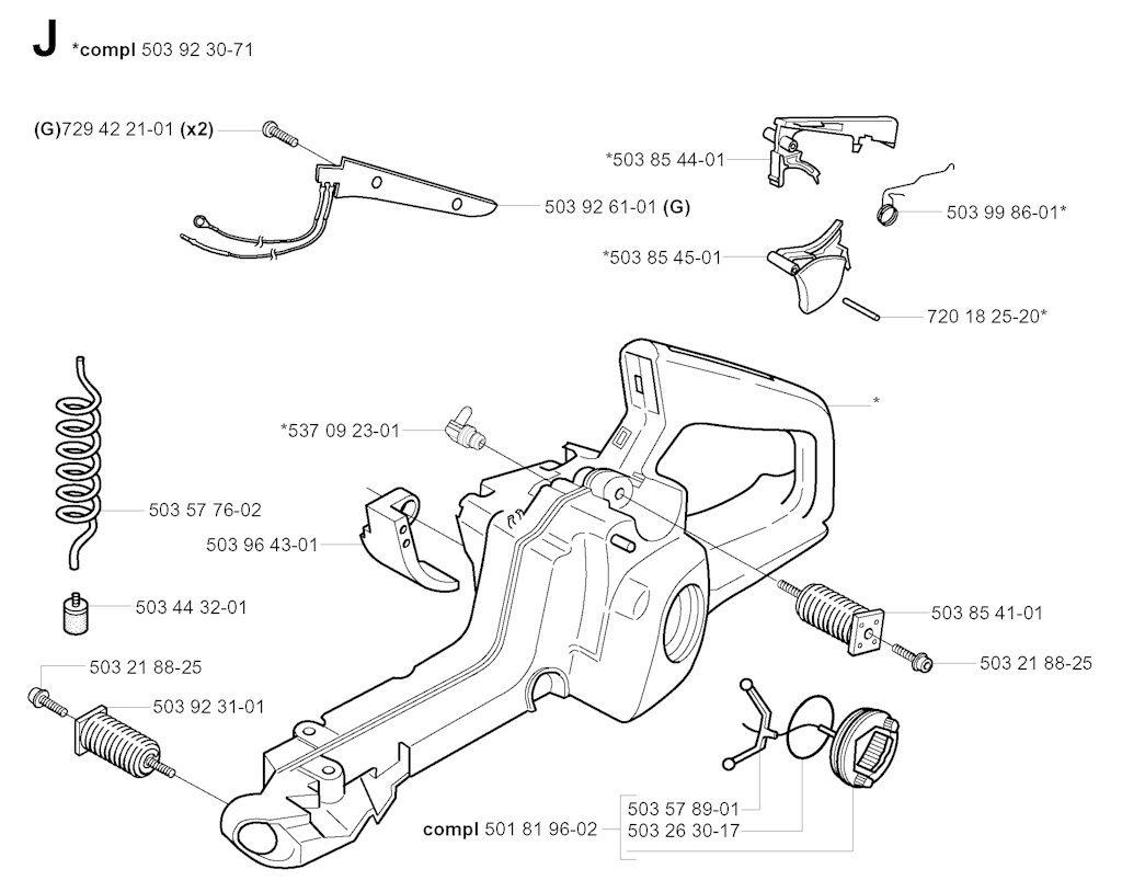 Explosionszeichnung Ersatzteile