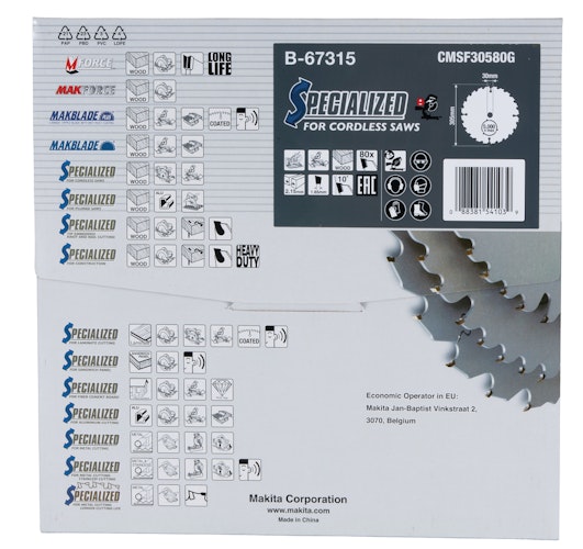 Makita Sägeblatt 305x2,15x30, 80Z EFFICUT B-67315