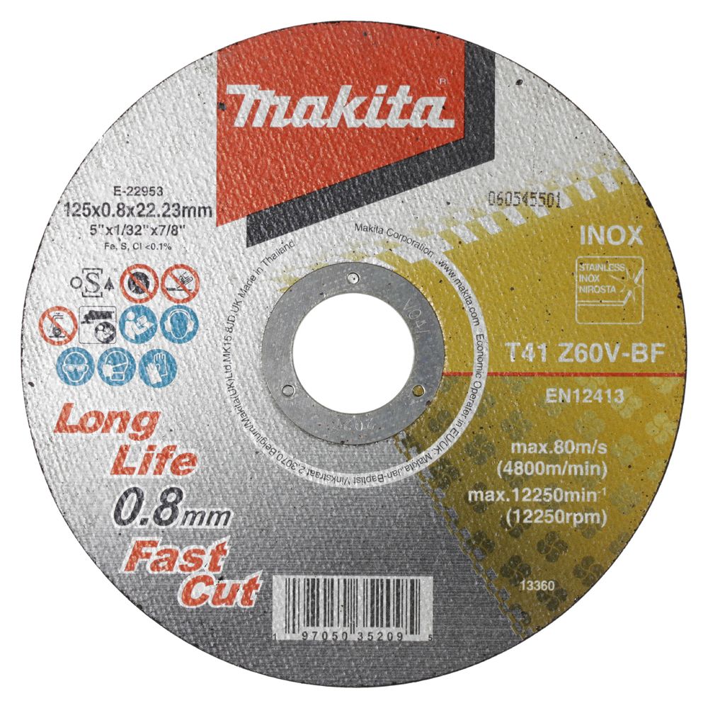 Makita Trennscheibe 125x0,8mm Inox E-22953