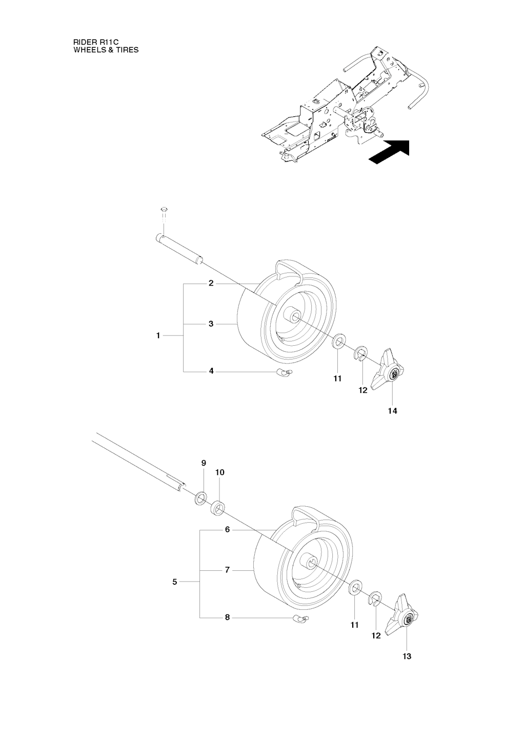 Explosionszeichnung Ersatzteile