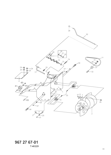Husqvarna Zubehör für Aufsitzmäher 967276701 Schneefräse (Rider 300er Serie)