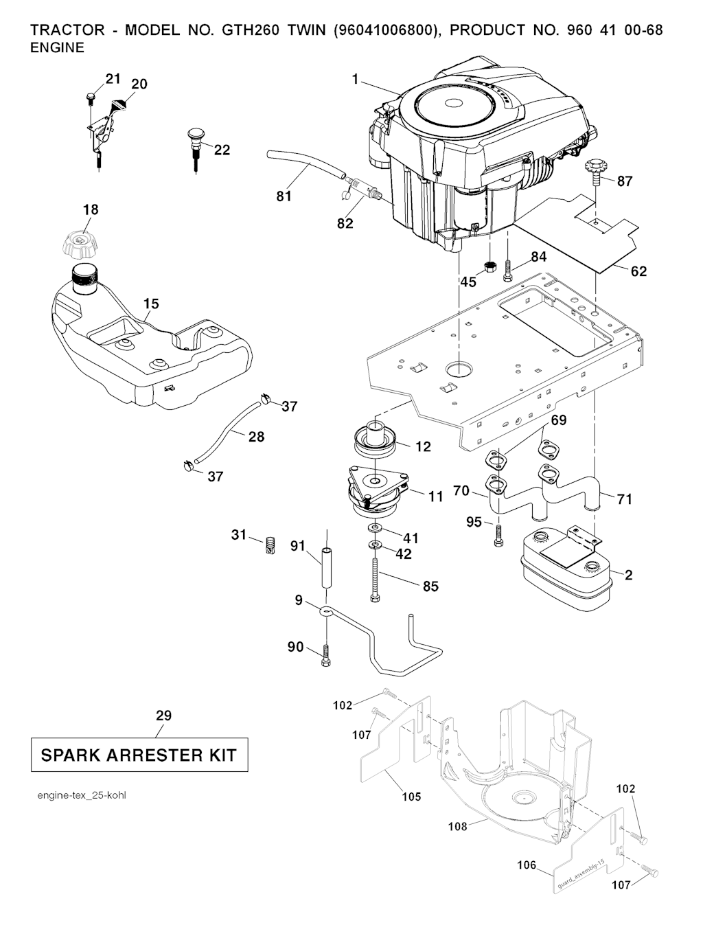 Explosionszeichnung Ersatzteile