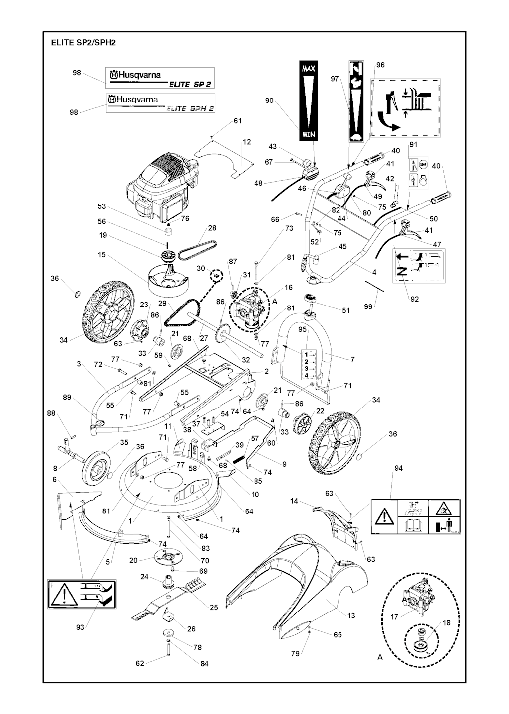 Explosionszeichnung Ersatzteile